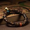 Pulsera de Fuerza con Ágata Roja, Turquesa y Agarwood Agarwood Turquoise Strength Bracelet