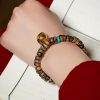 Pulsera de Fuerza con Ágata Roja, Turquesa y Agarwood Agarwood Turquoise Strength Bracelet