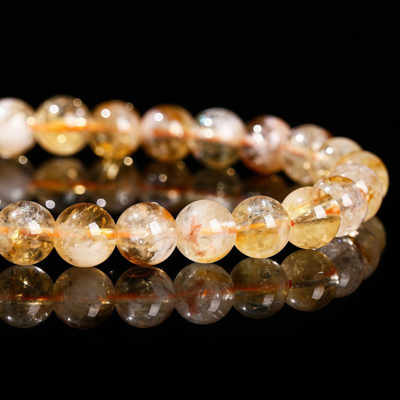 Armband des Wohlstands aus natürlichem Citrin und Amethyst Natural Citrine Amethyst Prosperity Bracelet