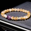 Armband des Wohlstands aus natürlichem Citrin und Amethyst Natural Citrine Amethyst Prosperity Bracelet