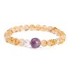 Armband des Wohlstands aus natürlichem Citrin und Amethyst Natural Citrine Amethyst Prosperity Bracelet