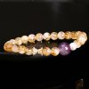 Armband des Wohlstands aus natürlichem Citrin und Amethyst Natural Citrine Amethyst Prosperity Bracelet