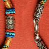 Pulsera de Seis Palabras Verdaderas Tibetana de Plata 925 Colorful Tibetan 925 Silver Six True Words Bracelet