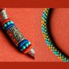 Pulsera de Seis Palabras Verdaderas Tibetana de Plata 925 Colorful Tibetan 925 Silver Six True Words Bracelet