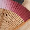 Abanico Plegable de Bambú con Grabado Hueco y Degradado Gradient Hollow Engraved Bamboo Folding Fan