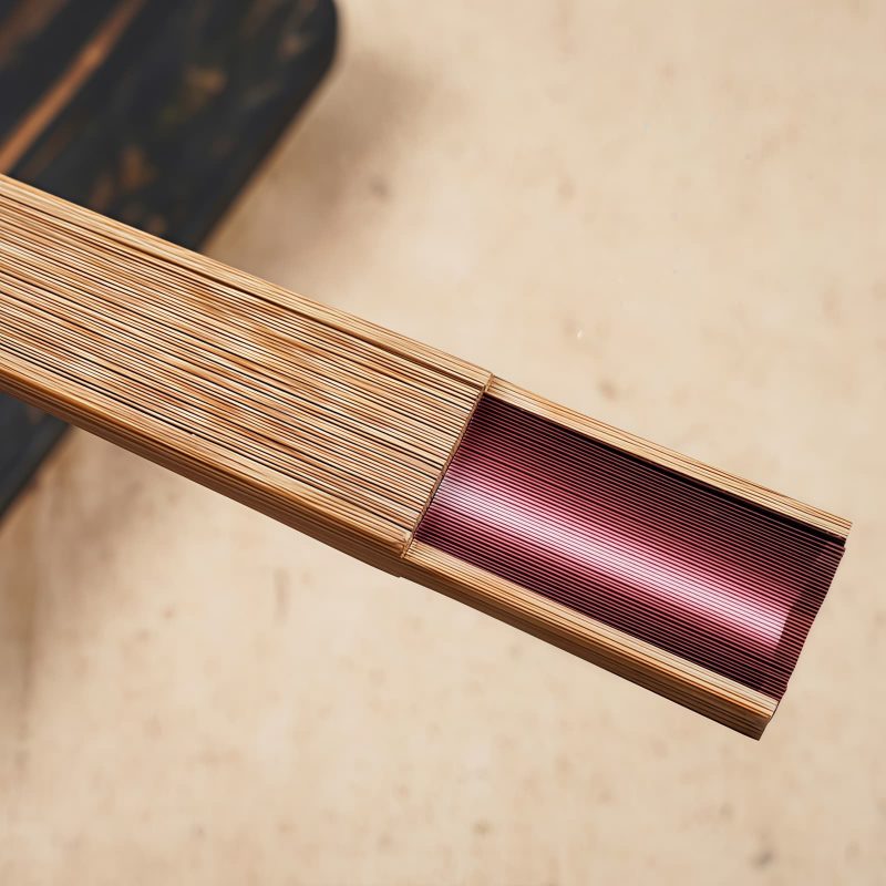 Abanico Plegable de Bambú con Grabado Hueco y Degradado Gradient Hollow Engraved Bamboo Folding Fan