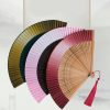 Abanico Plegable de Bambú con Grabado Hueco y Degradado Gradient Hollow Engraved Bamboo Folding Fan