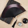 Abanico Plegable de Bambú con Grabado Hueco y Degradado Gradient Hollow Engraved Bamboo Folding Fan