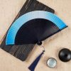 Abanico Plegable de Bambú con Grabado Hueco y Degradado Gradient Hollow Engraved Bamboo Folding Fan