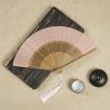 Kipas Lipat Vintage Kerangka Bambu Buatan Tangan Handmade Bamboo Frame Vintage Folding Fan