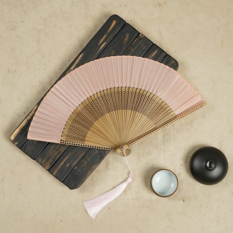 Kipas Lipat Vintage Kerangka Bambu Buatan Tangan Handmade Bamboo Frame Vintage Folding Fan