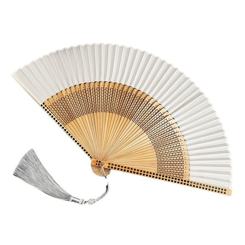 Kipas Lipat Vintage Kerangka Bambu Buatan Tangan Handmade Bamboo Frame Vintage Folding Fan