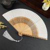 Kipas Lipat Vintage Kerangka Bambu Buatan Tangan Handmade Bamboo Frame Vintage Folding Fan