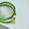 Pulsera de Jade de Hetian: Bendición de Felicidad Hetian Jade Happiness Blessing Bracelet