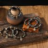 瑠璃ガラス製チベット富裕の女神ブレスレット Liuli Glass Tibetan Goddess of Wealth Bracelet
