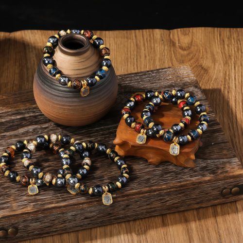 Pulsera de la Diosa Tibetana de la Riqueza con Vidrio Liuli Pulsera de la Diosa Tibetana de la Riqueza con Vidrio Liuli