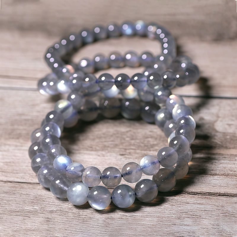 سوار يد الطاقة الهادئة من حجر القمر الطبيعي Natural Moonstone Calm Energy Bracelet