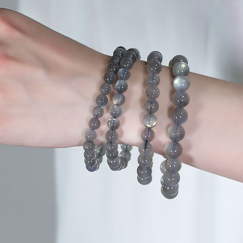 سوار يد الطاقة الهادئة من حجر القمر الطبيعي Natural Moonstone Calm Energy Bracelet