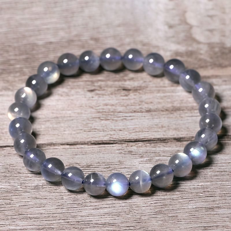 سوار يد الطاقة الهادئة من حجر القمر الطبيعي Natural Moonstone Calm Energy Bracelet
