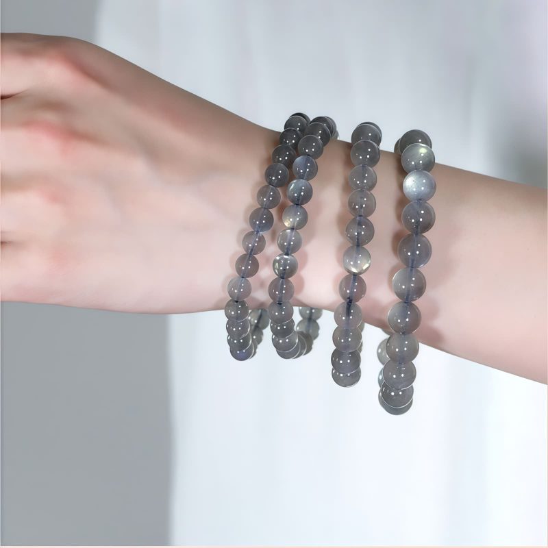سوار يد الطاقة الهادئة من حجر القمر الطبيعي Natural Moonstone Calm Energy Bracelet