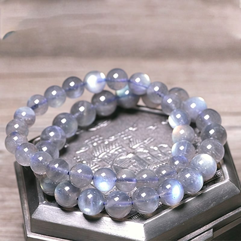 سوار يد الطاقة الهادئة من حجر القمر الطبيعي Natural Moonstone Calm Energy Bracelet