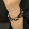 Pulsera Calmante de Obsidiana con Brillo Plateado Silver Sheen Obsidian Soothing Bracelet