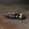 Pulsera Calmante de Obsidiana con Brillo Plateado Silver Sheen Obsidian Soothing Bracelet