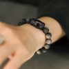 Pulsera Calmante de Obsidiana con Brillo Plateado Silver Sheen Obsidian Soothing Bracelet