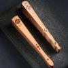 Abanico Plegable de Madera de Thuja Nubes Auspiciosas Thuja Wood Auspicious Clouds Folding Fan