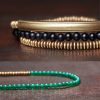 Pulsera Triple de Protección de Ágata Tibetana y Cobre Tibetan Agate Copper Protection Triple Wrap Bracelet