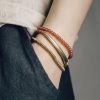 Pulsera Triple de Protección de Ágata Tibetana y Cobre Tibetan Agate Copper Protection Triple Wrap Bracelet