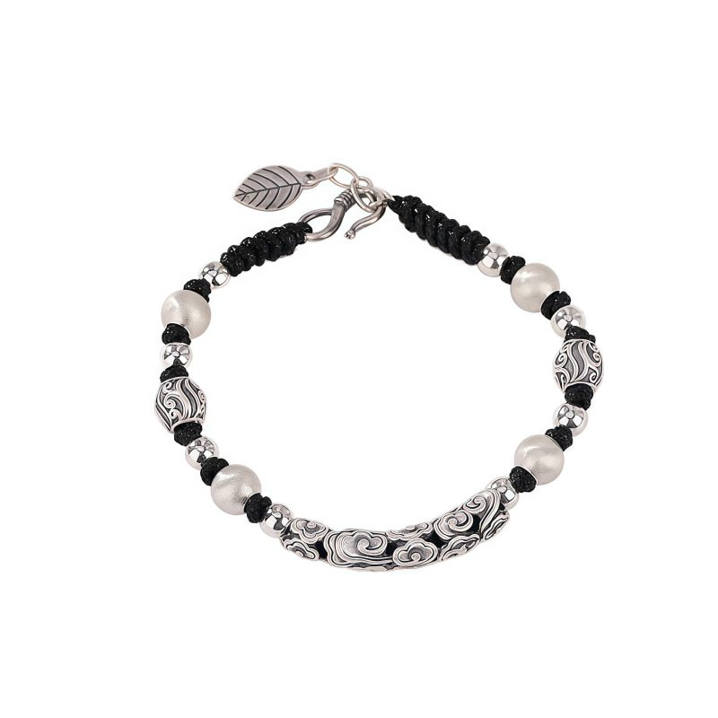 Pulsera Tibetana de Nube Auspiciosa en Cobre y Plata Tibetan Copper & Silver Auspicious Cloud Bracelet