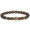 Pulsera de Mantra Budista con Piedra Natural Tibetana Tibetan Natural Stone Buddha Mantra Bracelet