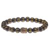 Pulsera de Mantra Budista con Piedra Natural Tibetana Tibetan Natural Stone Buddha Mantra Bracelet