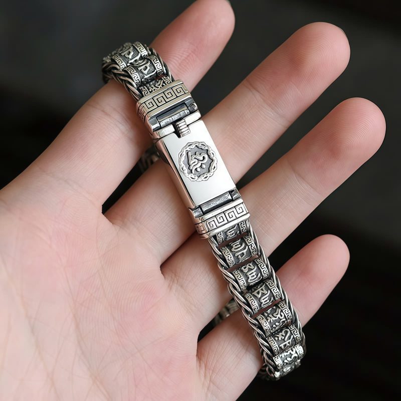 Pulsera Tibetana de Cobre Om Mani Padme Hum Tibetan Copper Om Mani Padme Hum Bracelet