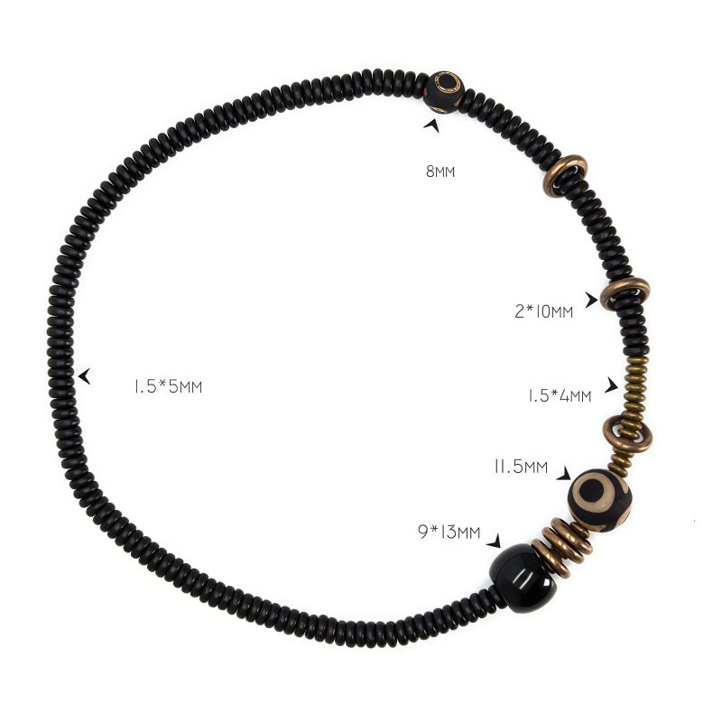 Pulsera Tibetana de Doble Vueltas con Dzi para la Calma Tibetan Dzi Bead Double Wrap Calm Bracelet