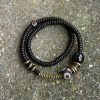 Pulsera Tibetana de Doble Vueltas con Dzi para la Calma Tibetan Dzi Bead Double Wrap Calm Bracelet