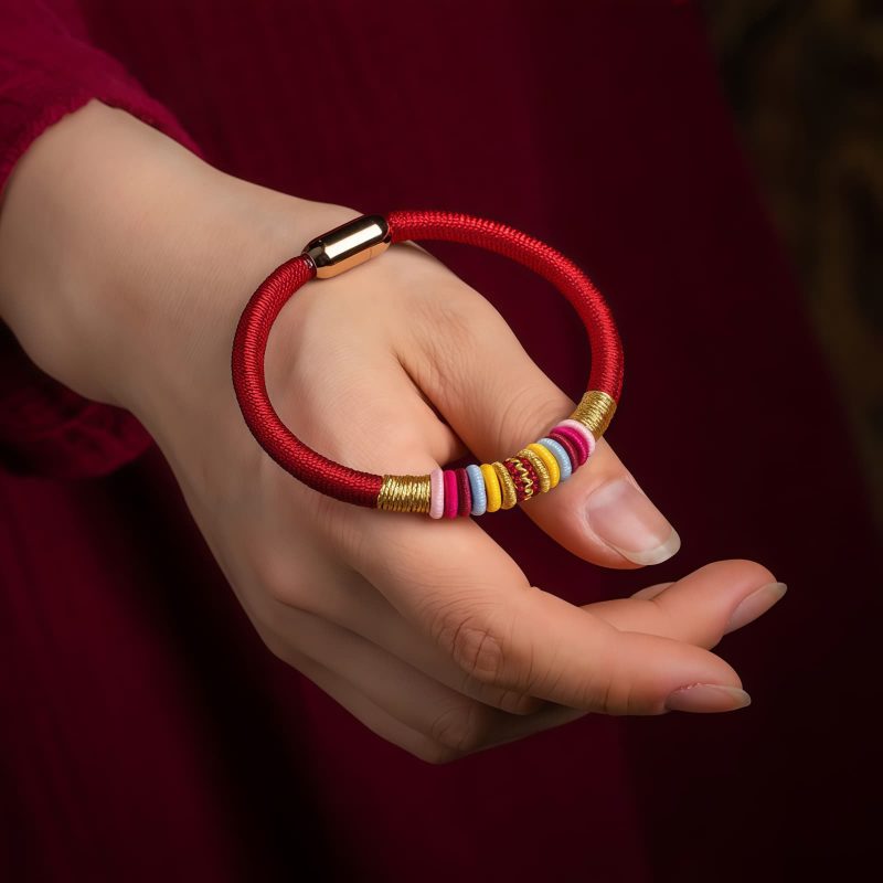 Pulsera Nudo del Rey Kong Artesanal Tibetana Tibetan Handmade King Kong Knot Bracelet
