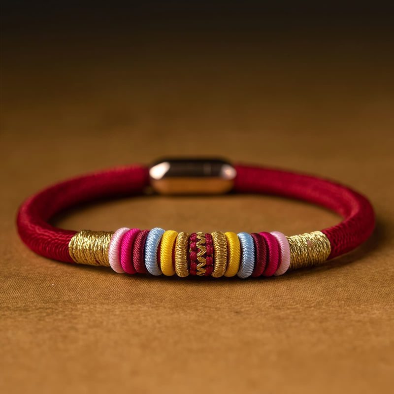 Pulsera Nudo del Rey Kong Artesanal Tibetana Tibetan Handmade King Kong Knot Bracelet