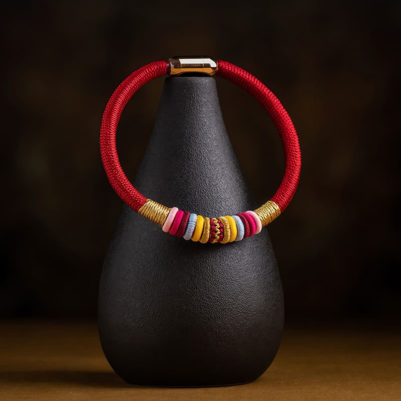 Pulsera Nudo del Rey Kong Artesanal Tibetana Tibetan Handmade King Kong Knot Bracelet