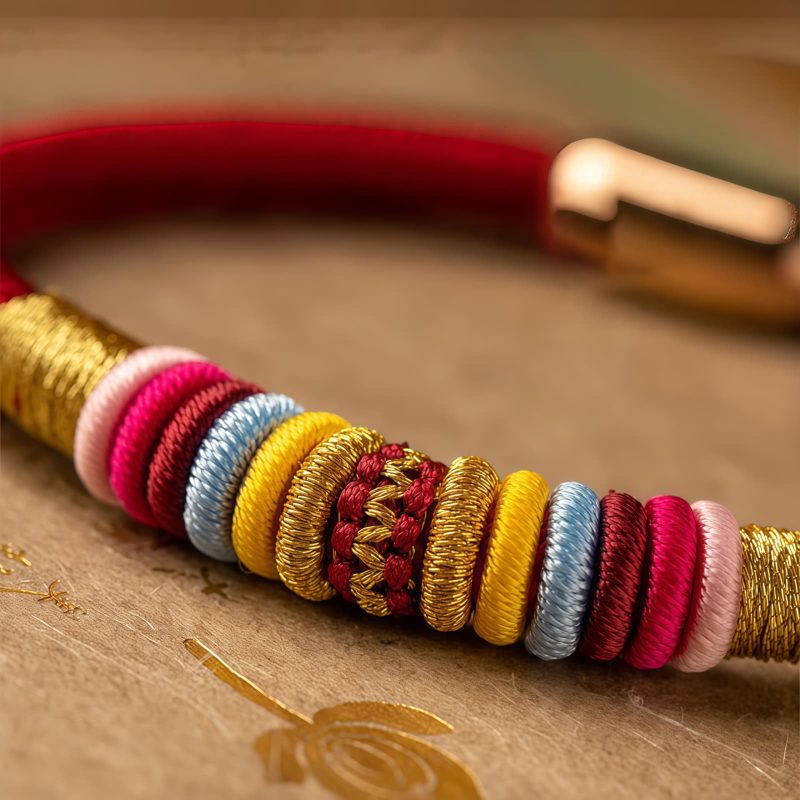 Pulsera Nudo del Rey Kong Artesanal Tibetana Tibetan Handmade King Kong Knot Bracelet