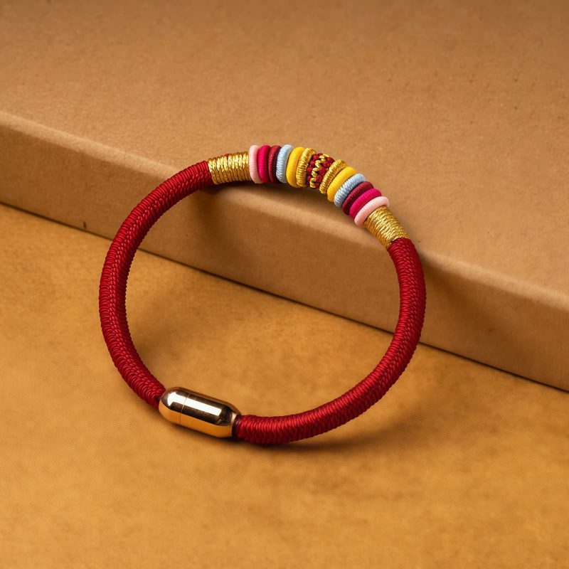 Pulsera Nudo del Rey Kong Artesanal Tibetana Tibetan Handmade King Kong Knot Bracelet