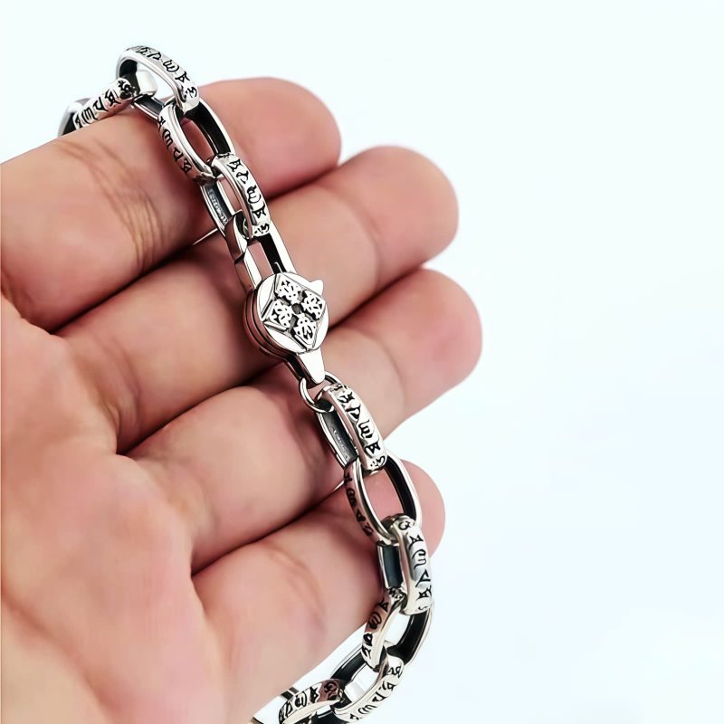 Pulsera de Sabiduría de Cobre Tibetano Om Mani Padme Hum Tibetan Copper Om Mani Padme Hum Wisdom Bracelet