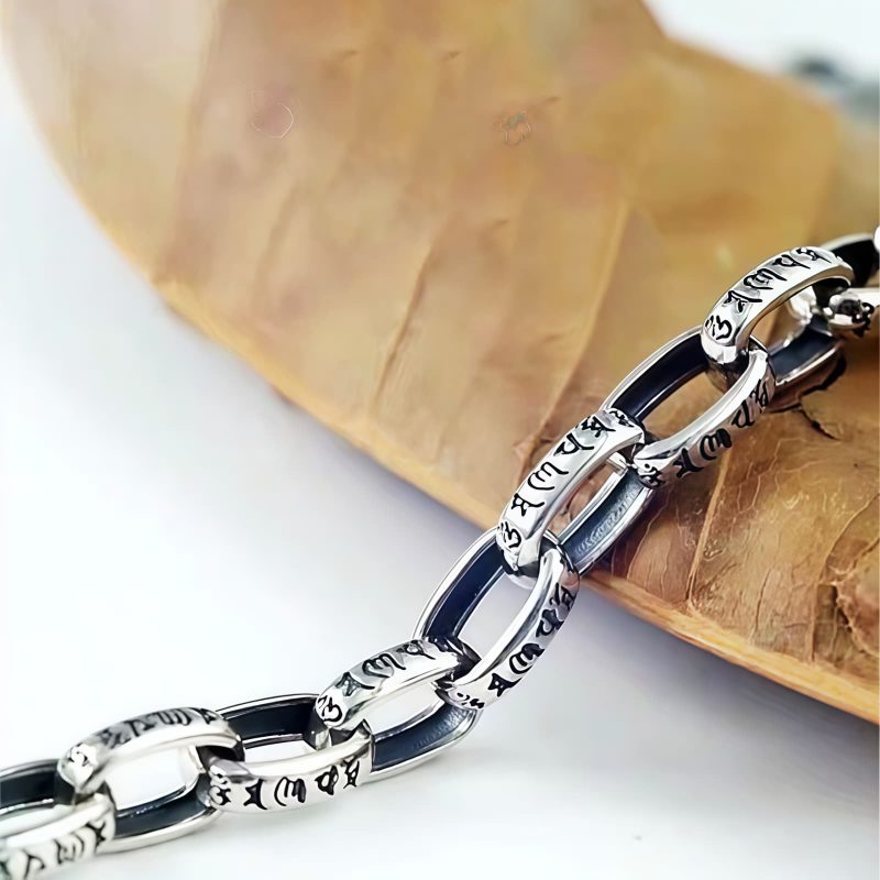 Pulsera de Sabiduría de Cobre Tibetano Om Mani Padme Hum Tibetan Copper Om Mani Padme Hum Wisdom Bracelet