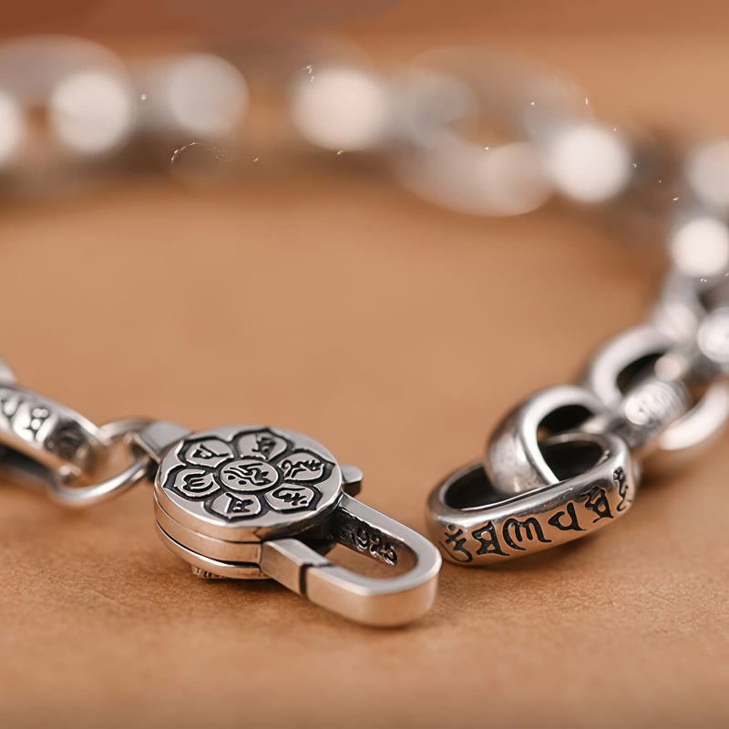 Pulsera de Sabiduría de Cobre Tibetano Om Mani Padme Hum Tibetan Copper Om Mani Padme Hum Wisdom Bracelet
