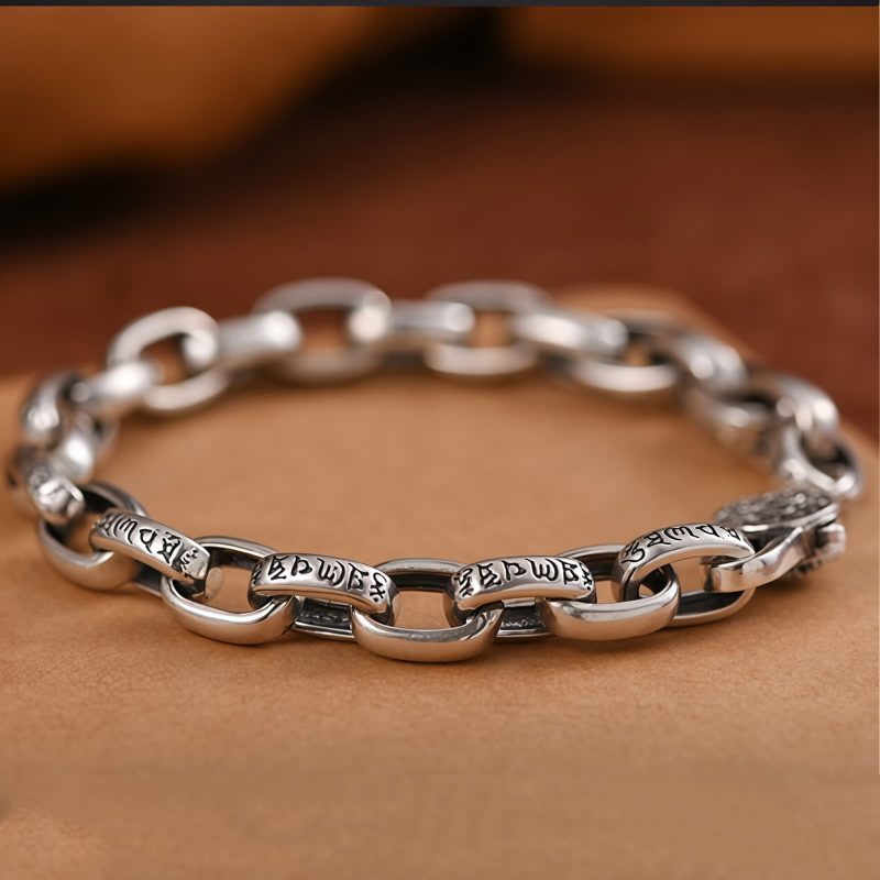 Pulsera de Sabiduría de Cobre Tibetano Om Mani Padme Hum Tibetan Copper Om Mani Padme Hum Wisdom Bracelet