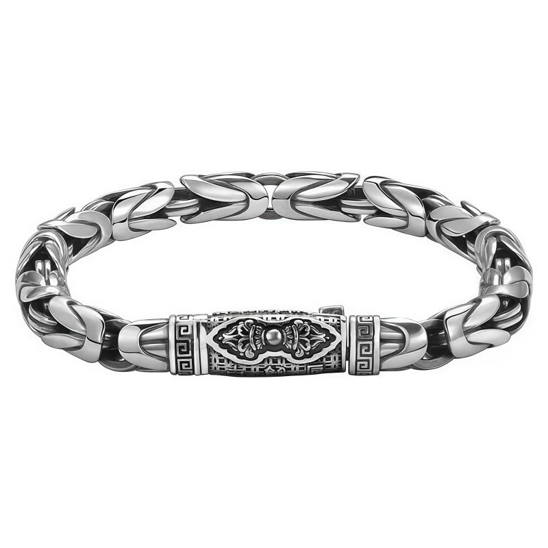 Pulsera de Cadena de Cobre Om Mani Padme Hum Tibetana Tibetan Om Mani Padme Hum Copper Chain Bracelet