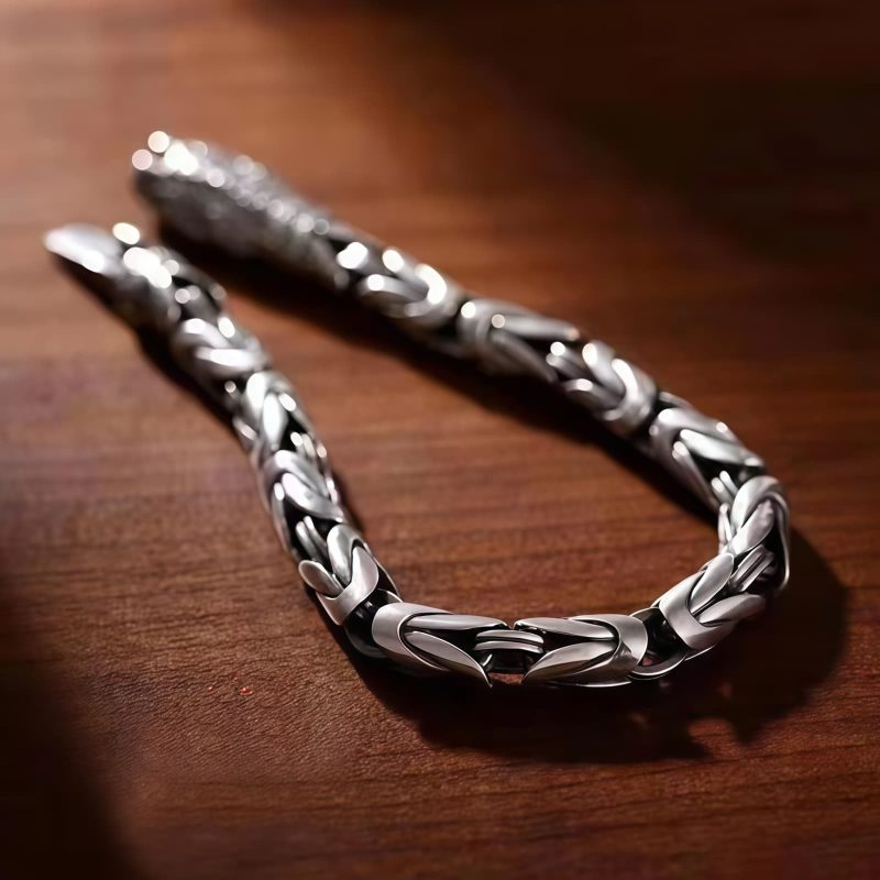Pulsera de Cadena de Cobre Om Mani Padme Hum Tibetana Tibetan Om Mani Padme Hum Copper Chain Bracelet