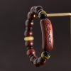 Pulseira de Meditação Tibetana de Sândalo Vermelho "Om Mani Padme Hum" Tibetan Red Sandalwood Om Mani Padme Hum Meditation Bracelet