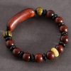 Pulseira de Meditação Tibetana de Sândalo Vermelho "Om Mani Padme Hum" Tibetan Red Sandalwood Om Mani Padme Hum Meditation Bracelet
